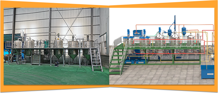 Cooking oil refining machine