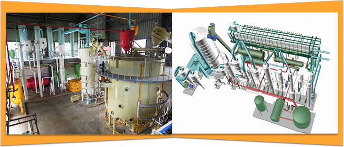 Cooking oil solvent extraction plant